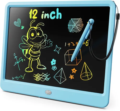 Miniatura 20 de KOKODI Tableta de escritura LCD, regalos para niños y niñas de 3 años, tablero de dibujo de 10 pulgadas, tablero de garabato colorido, tableta