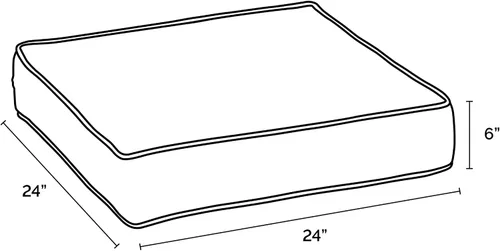 Miniatura 3 de Arden Selections ProFoam Performance - Cojín para asiento profundo para exteriores, 24 x 24, gris pizarra