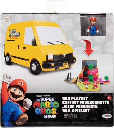 Miniatura 7 de LA PELÍCULA DE LOS SUPER MARIO BROS. – Set de Juego de Furgoneta con Figura Mini de Mario de 1.25