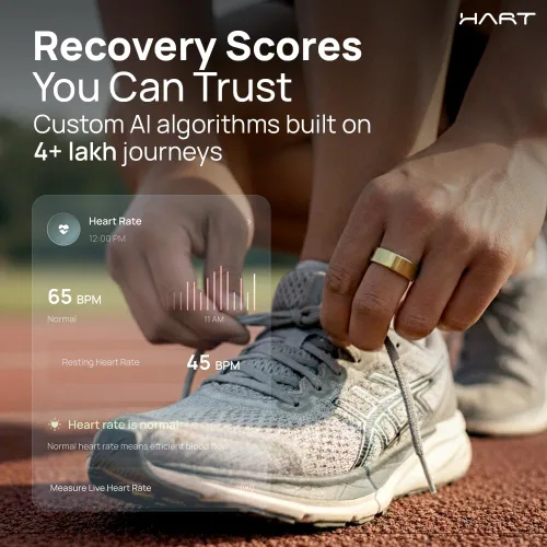 Miniatura 6 de HART X2 Smart Ring Rastreador de fitness unisex Seguimiento de sueño, recuperación, estrés, entrenamiento, calorías y seguimiento de recursos