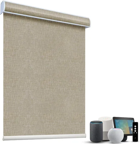 Miniatura 34 de SmartWings Persianas Motorizadas con Sombras para Ventana Control Remoto Funciona con Thread Apple Homekit Z-Wave Alexa 100% Blackout de Doble Cara