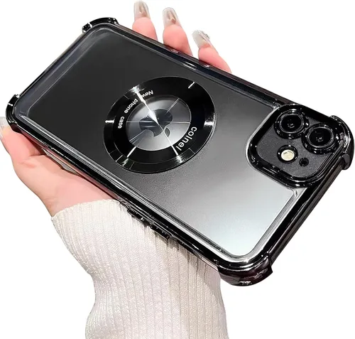 Miniatura 18 de Funda magnética transparente para iPhone 14 Plus, lujo brillante en las cuatro esquinas, protección de grado militar a prueba de golpes