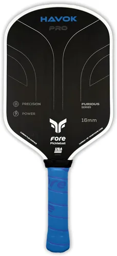 Miniatura 8 de Havok Pro Pickleball Paddle: Carbon Fiber Surface for Enhanced Power, Precision and Maximum Spin - Large Sweet Spot and USAPA Approved Rojo