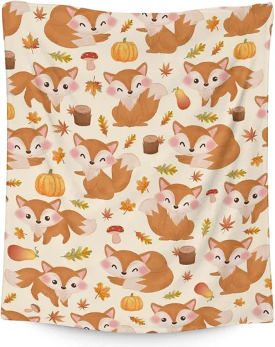 Miniatura 25 de Mantas de zorro – Manta suave y mullida para niñas – Mantas pequeñas de 30 x 40 pulgadas para sala de estar y oficina – Manta negra linda para regalo