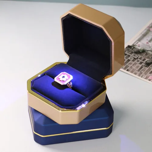 Miniatura 4 de AVESON - Estuche de joyas de lujo con luz LED