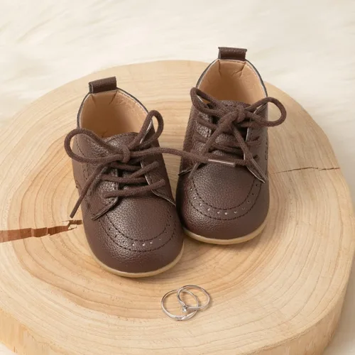Miniatura 5 de Meckior Mocasines clásicos de piel sintética para bebés, niños y niñas, zapatos de vestir Oxford para primeros pasos, zapatos planos para cuna
