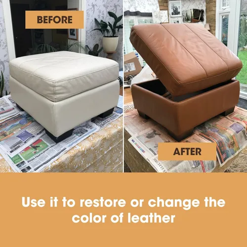 Miniatura 4 de Furniture Clinic Pintura y tinte para reparación de cuero, colorante autosellante para una reparación rápida y fácil del cuero, adecuado para sofás