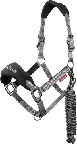 Miniatura 4 de LeMieux Vogue - Cuello para la cabeza de forro polar, cuello halter y cuerda de plomo, acolchado extra, ajustable en el bordillo y correa de encuesta