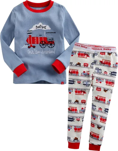 VAENAIT BABY Toddler Kids Boys Girls 100 Cotton Jaws Truck Dino Snug fit Sleepwear Pajama Pjs Set