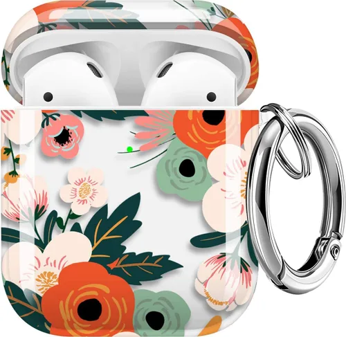 Miniatura 45 de Maxjoy Funda compatible con AirPods Pro, funda con diseño de vaca clara para mujeres y niñas, bonita funda protectora suave con llavero compatible
