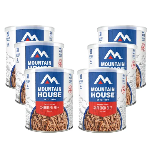 Miniatura 15 de Mountain House Fettuccine Alfredo liofilizado con pollo #10 lata – 9 porciones por lata – Alimento enlatado de supervivencia de emergencia