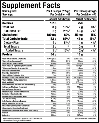 Miniatura 3 de ALLMAX QUICKMASS, Chocolate - 10 lb - Catalizador de ganancia de masa rápida - Hasta 2.26 oz de proteína por porción - Relación de carbohidratos a