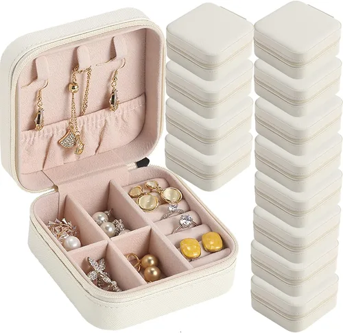 Miniatura 12 de Estuche de Joyería de Viaje para Damas de Honor, Caja de Regalo, Juego de 12 Estuches Pequeños de Joyería, Mini Organizador de Joyas, Estuche