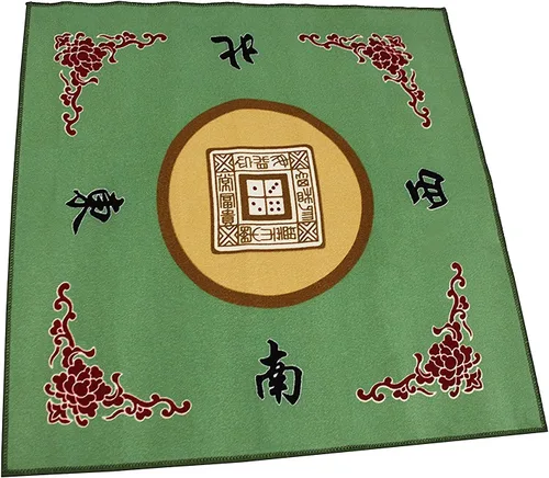Funda de mesa para juegos de 31.5 pulgadas (color al azar) podría ser rojo, amarillo, verde o azul, antideslizante, juego de mahjong, póquer,