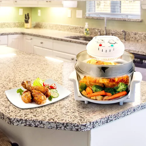 Miniatura 6 de Freidora de aire para horno halógeno multiusos Megachef en color blanco