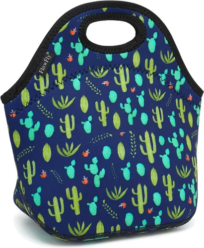 Miniatura 22 de FlowFly Lonchera de neopreno para niños, bolsa suave aislada, mini bolsa térmica para comidas, kit para niños, niñas, hombres, mujeres, escuela
