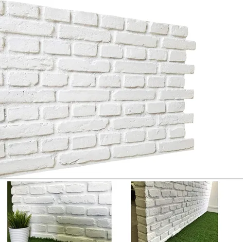 Miniatura 3 de Paneles de pared 3D, paneles de ladrillo sintético para interiores y exteriores, azulejos de ladrillo sintético con diseño rústico y diseño