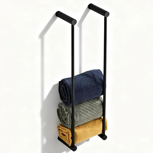 Miniatura 15 de Toalleros para baño, NEWRAIN Barra de toalla doble de baño de 30 pulgadas montada en la pared, toallero de cocina de acero inoxidable, varilla