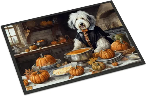 Miniatura 66 de Caroline's Treasures DAC1720MAT Affenpinscher - Tapete de otoño para cocina, con calabazas, 18 x 27 pulgadas, tapete para puerta delantera
