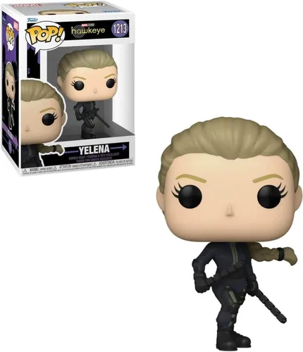 Miniatura 7 de POP Marvel: Hawkeye – Yelena Belova [Black Widow] Funko Figura de vinilo (paquete con funda protectora de caja compatible)