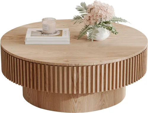 Miniatura 18 de LKTART Mesa de Centro con Tapa Elevable para Sala de Estar, Mesa de Centro Acanalada de Acento con Almacenamiento, Mesa de Té Central Rectangular