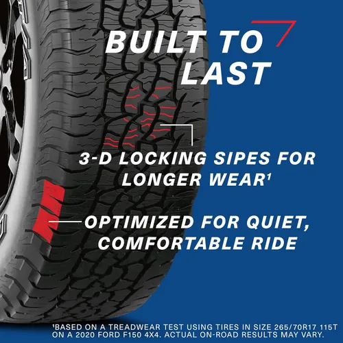 Miniatura 4 de BFGoodrich Trail-Terrain T/A - Llanta para carretera y todoterreno para camiones ligeros, SUV y crossovers, 245/50R20 102H