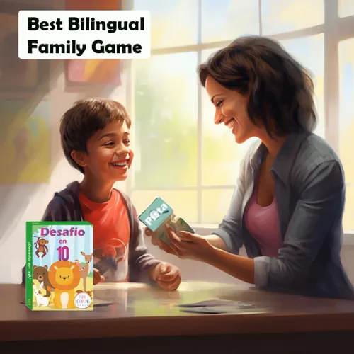Miniatura 4 de 1step2dream Juegos de cartas de adivinanzas de animales españoles para niños Divertidas actividades educativas familiares Relleno de calcetines