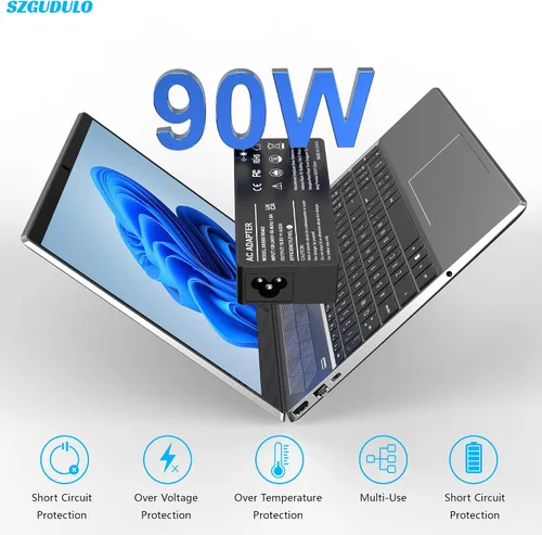Miniatura 7 de SZGUDULO Adaptador de CA universal de 90 W, cargador para laptop compatible con Dell HP Acer Asus Lenovo IBM Sony Fujitsu Gateway Notebook Ultrabook