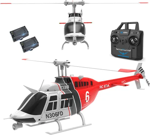 C138 206 Helicóptero con control remoto Avión Avión RC Heli Aileronless 6CH 6 ejes giroscopio altitud flotando Añadir localización de flujo óptico