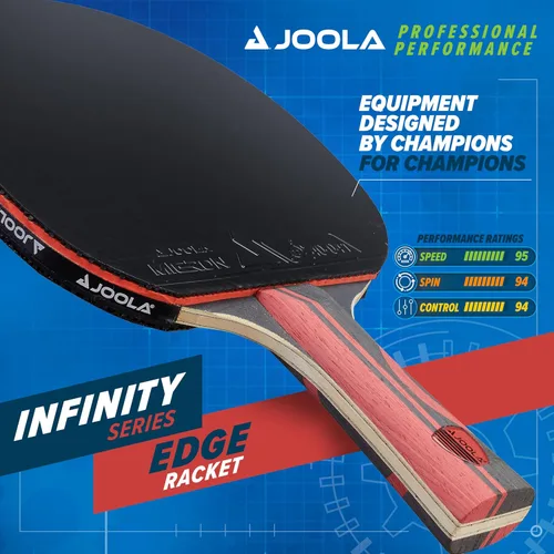 Miniatura 3 de JOOLA Infinity Edge - Tournament Performance Carbon Technology - Black Rubber on Both Sides - Competition Ready - Table Tennis Racket for Advanced