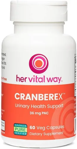 Cranberex - Pastillas de arándano para mujeres y hombres - Suplemento de arándano con 36 mg de PAC - Cápsulas de extracto de arándano para la salud