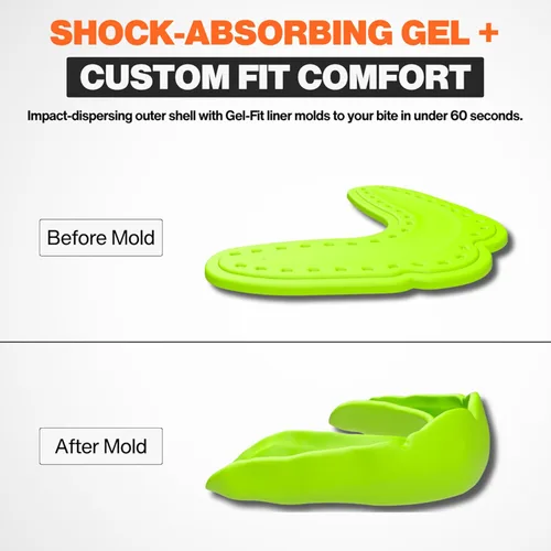 Miniatura 2 de Shock Doctor MicroGel Sports Mouth Guard, Football, Basketball, Boxing, Lacrosse Mouthguard