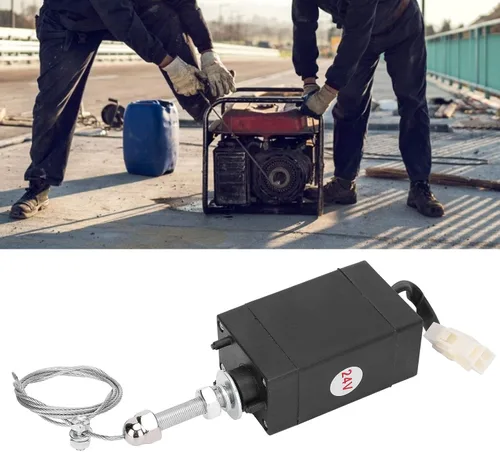 Miniatura 6 de Válvula solenoide de flameout XHQ PT Disel Motor Electroválvula regulador normalmente abierto con interruptor incorporado Válvula de carrera