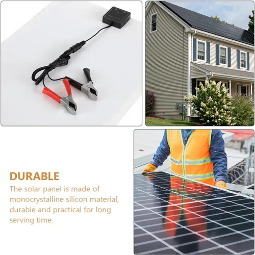 Miniatura 8 de SEWACC Dual USB Port Portable Solar Panel for Outdoor Use Rv Solar Panel Kit for Car Camper Boat Yacht with High Wind Resistance and Flexible Design