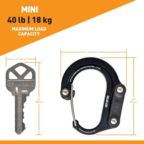 Miniatura 3 de GEAR AID HEROCLIP Mosquetón Clip y gancho (Mini) para viajes
