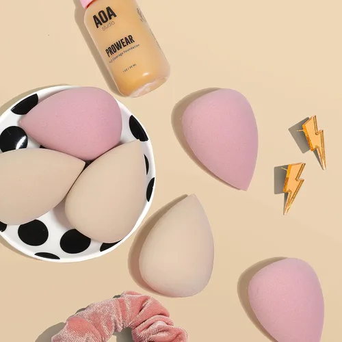 Miniatura 9 de AOA Studio Juego de 6 esponjas de maquillaje Mochi para maquillaje sin látex y de alta definición, juego de 6 licuadoras de maquillaje para crema