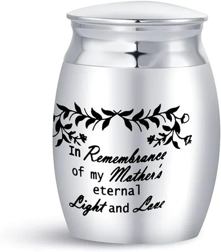 Miniatura 9 de Keep Loving - Mini urna de cremación para cenizas humanas, familiares, amigos, mamá, papá, hija, hermana, hijo, hermano, recuerdo conmemorativo