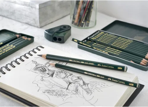 Miniatura 6 de Faber-Castell - Castell 9000 Set de Lápices Artísticos (Paquete de 6), Verde