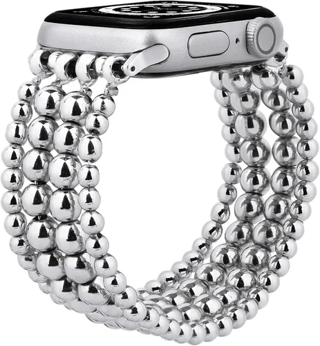 Miniatura 30 de MOFREE Pulsera de cuentas compatible con Apple Watch Band de 1.496 pulgadas, 1.575 pulgadas, 1.614 pulgadas, 1.654 pulgadas, 1.732 pulgadas, 1.772