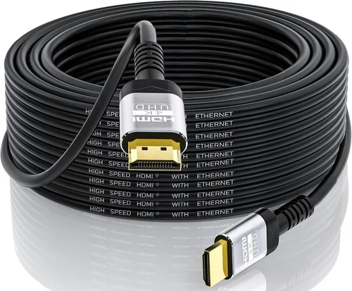 Soonsoonic cable HDMI 4K de 9.1 m | cable HDMI 2.0 de ultra alta velocidad de 18 Gbps 4K@60 Hz HDR 3D ARC HDCP2.2 Ethernet | para UHD TV, monitor,