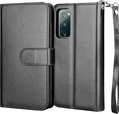 Miniatura 7 de Njjex Funda para Galaxy S20 FE 5G, para Samsung S20 Fan Edition/S20 FE 5G, [9 ranuras para tarjetas] Funda de piel sintética para crédito