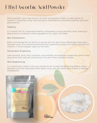 Miniatura 9 de Polvo de ácido ascórbico etílico y derivado estable de vitamina C que ayuda a absorber la vitamina C para la piel, mejorar el brillo de la piel