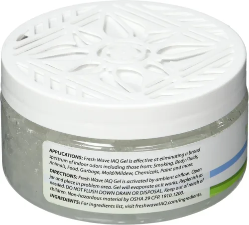 Miniatura 4 de Fresh Wave IAQ Gel eliminador de olores comercial, 8 onzas líquidas, absorbentes de olores para el hogar, alivio más seguro del olor, eliminador