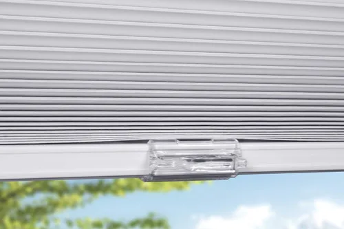 Miniatura 4 de Arlo Blinds - Estores celulares inalámbricos de celda única para oscurecer la habitación, Color: Blanco, Tamaño: 34" An x 60" Al Blanco opaco