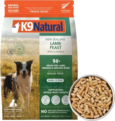 Miniatura 18 de K9 Natural - Alimento liofilizado para perros sin granos - Cordero, 4 libras