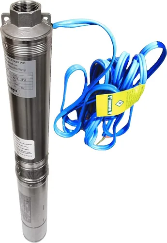 Bomba sumergible de pozo profundo, 2 HP, 230V, 35 Gpm, 400 pies, acero inoxidable, larga vida útil