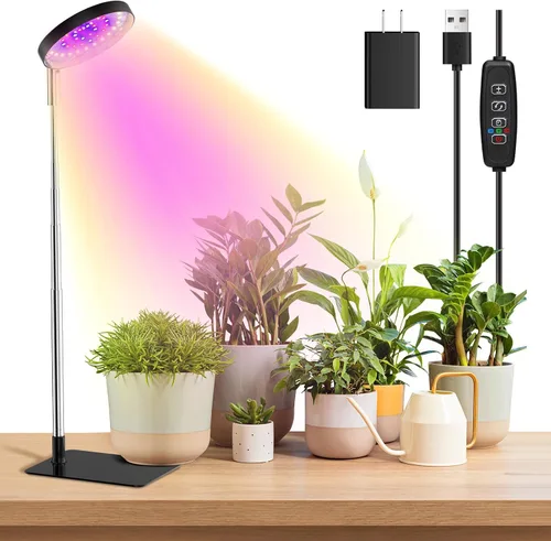 Miniatura 8 de Luces de cultivo para plantas de interior de espectro completo, 48 luces LED para plantas de interior con 2 opciones de montaje, 3 espectros