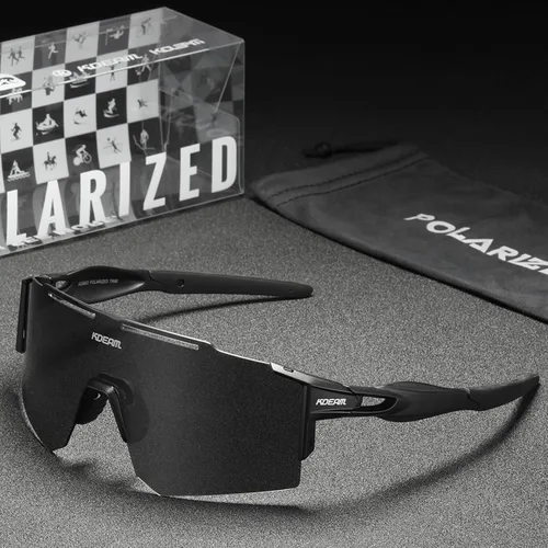 Miniatura 3 de Gafas de sol deportivas polarizadas UV400 para hombres y mujeres, gafas de ciclismo resistentes al viento para conducción, carrera, golf, lentes