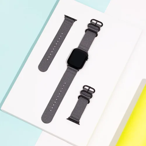 Miniatura 2 de Carterjett - Correa para Apple Watch 1.732 pulgadas, 1.654 pulgadas, 1.575 pulgadas, 1.496 pulgadas, nailon NATO, correas iWatch, mujeres y hombres