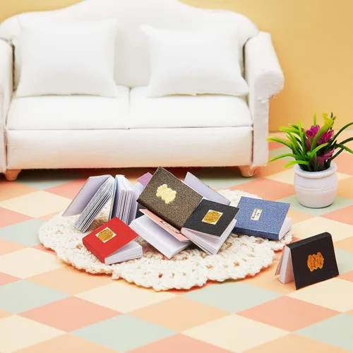 Miniatura 4 de Skylety 24 Piezas 1:12 Escala Miniaturas Libros para Casa de Muñecas Accesorios de Casa de Muñecas en Miniatura Pequeños Libros Accesorios